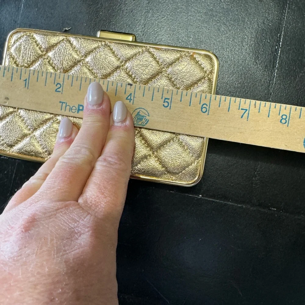 MICHAEL KORS QUILTED BAG SAFFIAN LEATHER‎ ORIGINAL GOLD WITH CHAIN